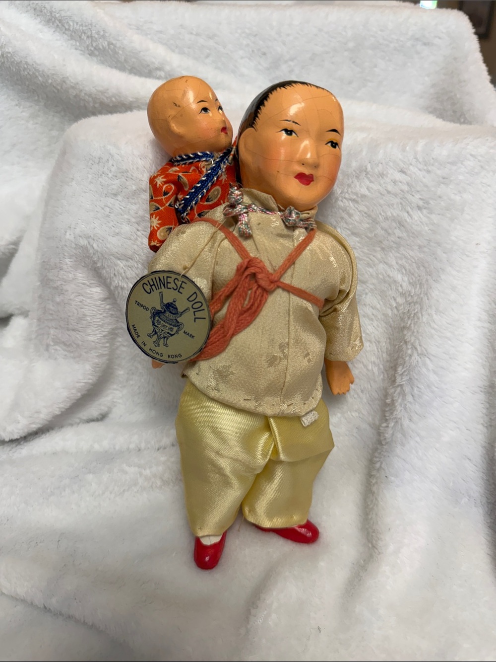 Vintage 1960s World Wide Doll Club Cho-San & Baby Lin Hong Kong Doll